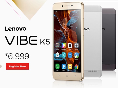 India Desire : Buy Lenovo Vibe K5 From Amazon Open Sale 